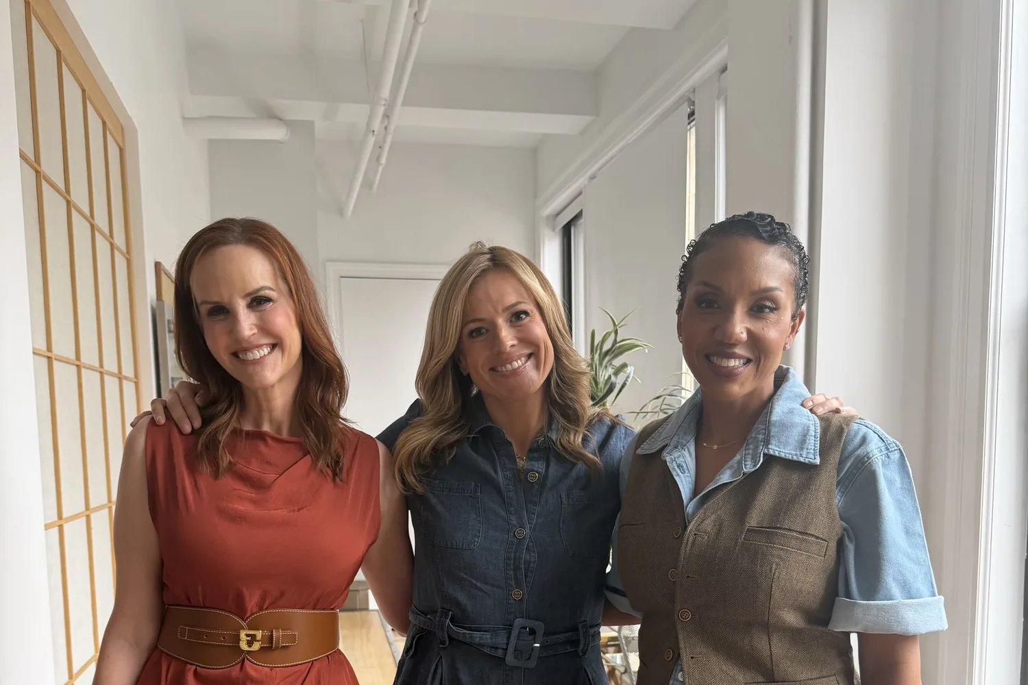 Dr. Kelly Killeen, Pamela Brown and Dr. Kelly Bolden, from left, behind the scenes of Body Language by CNN
